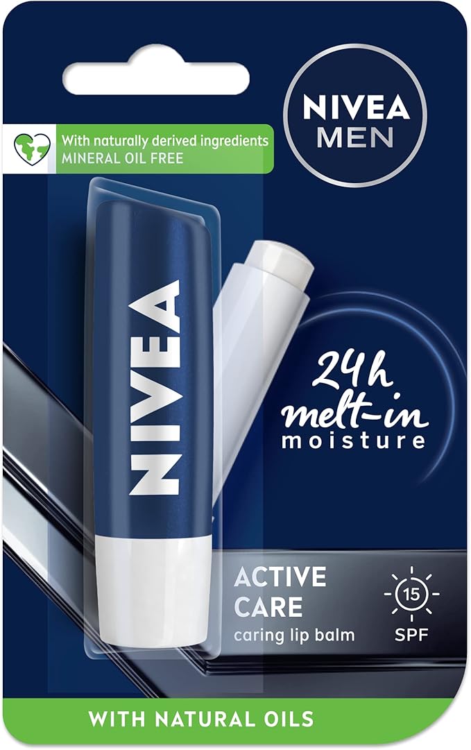 MEN LIP BALM, ACTIVE CARE NO SHINE (SPF 15), 4.8G